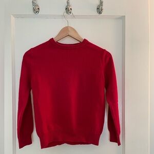 Cat & Jack Vibrant Red Crew Neck Sweater